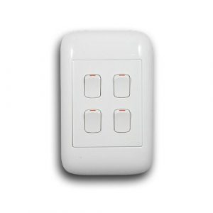 ONESTO ORACLE ON2041 2X4 4 LEVER 1 WAY SWITCH, WHITE