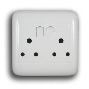 ONESTO ORACLE ONP4002 DOUBLE SOCKET, WHITE