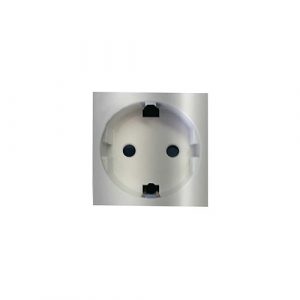 ONESTO MATRIX T-MXM-S001RSA UNSWITCHED SCHUKO SOCKET MODULE, TITANIUM