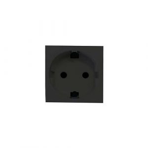 ONESTO MATRIX BK-MXM-S001RSA UNSWITCHED SCHUKO SOCKET MODULE, BLACK