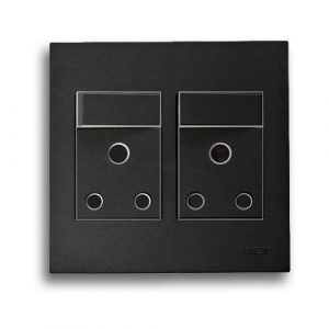 ONESTO MATRIX BK-MXP-4002 DOUBLE SOCKET, BLACK