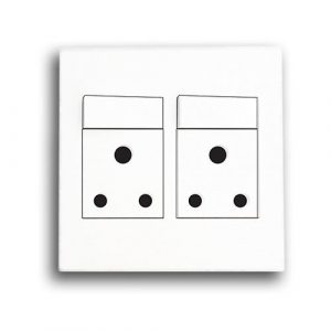 ONESTO MATRIX MXP-4002 DOUBLE SOCKET, WHITE