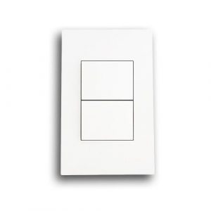 ONESTO MATRIX MXS-2021B 2X4 2 LEVER 1 WAY SWITCH, WHITE