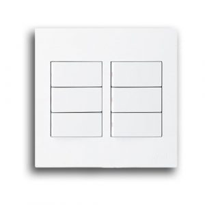 ONESTO MATRIX MXS-4061 4X4 6 LEVER 1 WAY SWITCH, WHITE