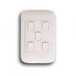 ONESTO ORACLE ON2051 2X4 5 LEVER 1 WAY SWITCH, WHITE