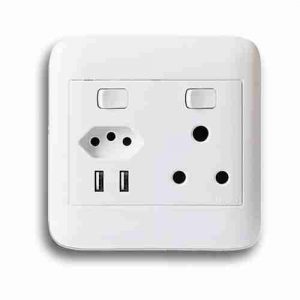 ONESTO ORACLE ONP4112 SA+SLIMLINE+USB SOCKET, WHITE