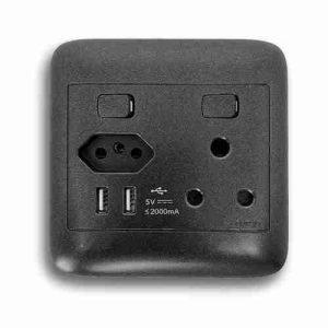 ONESTO ORACLE ONP4112BK SA+SLIMLINE+USB SOCKET, BLACK