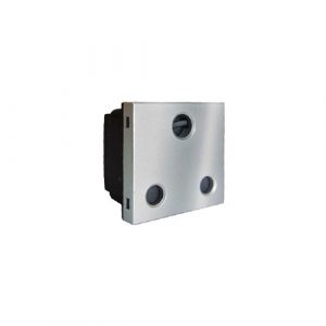 ONESTO MATRIX T-MXM-P001U UNSWITCHED SOCKET MODULE, TITANIUM