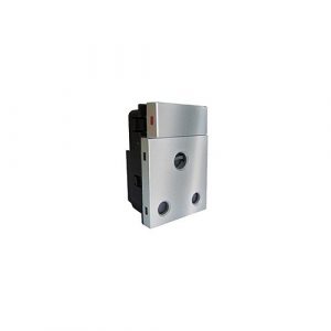 ONESTO MATRIX T-MXM-P001V SWITCHED VERTICAL SOCKET MODULE, TITANIUM